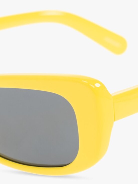Jacquemus Yellow Rectangular Sunglasses Buy Jacquemus Azzuro Rectangle Sunglasses - Yellow At 5% Off  main image 2